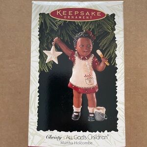 Christy All God’s Children Hallmark Keepsake ornament NWT ©️1996